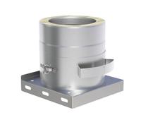 Ø 250 mm Jeremias DW Vision Plaque de base avec pot de suie amovible Brossé