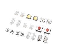 250 pcs 10 Types Tactile Bouton-Poussoir Micro Interrupteur Momentanée Tact Assortiment Kit avec Boîte en Plastique pour Voiture Télécommande Clé