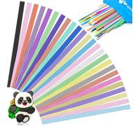 250 PCS Filament pour Stylo 3D 3Doodler Start+, 25 Couleurs 2.5mm PCL Basse Température D'impression Recharge Crayon 3D