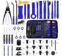 250 Pcs Outils De Démontage De Voiture, Démontage De Garnitures Pour Panneau Suppression Installation Garniture Intérieure Outils Avec Rivet Clips Plastique Pour Radio De Bord De Voiture (Bleu)