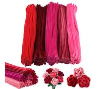 250 Pièces 30 cm Fils Chenilles Loisirs Creatifs pour Bricolage Souple | Cure Pipe Chenille Comprend un Fil Métallique Antirouille Intégré ; Texture Épaisse et Moelleuse Qui Ne Perd Pas de Fibres