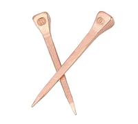 250 pièces clous en fer à cheval, clous en acier plaqué cuivre pour fer à cheval, équipement d'équitation, clous de maréchal-ferrant en acier à haute résistance pour le soin des (51mm E5)