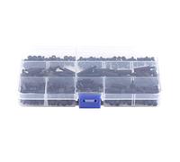 250 pièces Entretoise en Nylon Entretoise, Kit d'entretoise Hexagonale Femelle mâle Colonne hexagonale Fileté Entretoise Pilier kit d'assortiment de vis PCB(M2Female-female Standoff)