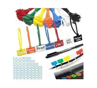 250 Pièces Etiquette Cable Electrique Colorées Serre Câble Autobloquantes Attaches De Câble Colorées étiquettes pour SERRE CABLE