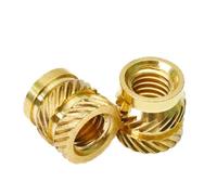 250 pièces M3 écrou d'insertion en laiton, écrou en cuivre moleté à encastrer à chaud, fixation filetée à chaud for boîtier en plastique d'imprimante 3D(M3x3x5(250pcs))