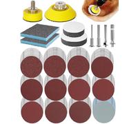 250 Pièces Papier Abrasif, Disques À Poncer Tampons 25 50 mm Pour Mini Ponceuse Type Dremel, Papier À Poncer Pour Perceuse Visseuse, Grains 80 3000, Polir Voiture Métal Bois