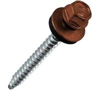 250 piècesVis trapézoïdales autoforeuses - 4,8 x 35 mm Kupferbraun RAL 8004