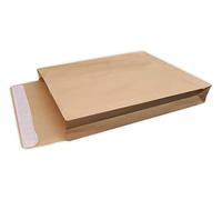 250 Pochettes KRAFT ARMÉ avec soufflet de 5 cm 28 x 36.5 cm 135 g kraft renforcé Brun auto adhésive sac A4+ soufflet de 50mm 280 x 365 mm armé blond enveloppe pochette expédition solide indéchirable