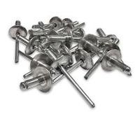 250 rivets alu tete 16 mm extra large de 4.8 x 12 tige acier - Sacto G