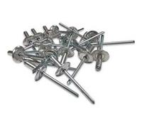 250 rivets alu tete 16 mm extra large de 4.8 x 14 tige acier - Sacto G