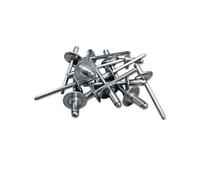 250 rivets alu tete 16mm extra large de 4.8 x 10 tige acier -