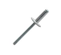 250 rivets standards à aluminium/acier à tête large à Ø4,8x12mm - SCELL-IT - ASL4812