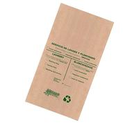 250 sacs à linge Eco jetables| Sac biodégradable et recyclé | Service de lavage et de repassage pour hôtels| 100% Ecofriendly | Options de lavage imprimé sur le sac en espagnol, anglais et français.