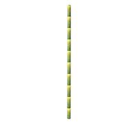 250 unité - Pailles Droites Bambou Stampé Ø0,60X21 Cm Papier