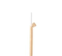 250 unité - Pailles Droites Sous Sachets Kraft Ø0,60X20 Cm Blanc Papier