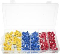 250 x Assortiment de cosses RINGFORM isolées ROUGE BLEU JAUNE 4,0-6,0 mm² M3 M5