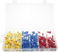 250 x Assortiment de cosses TYPE FORME DE FOURCHETTE isolées ROUGE BLEU JAUNE 0,5.0-6,0 mm²