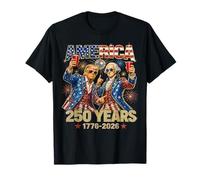 250 Years America Anniversary 250th Trump Washington Vintage T-Shirt