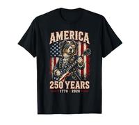 250 Years America Australian Shepherd Dog USA 4th of July T-Shirt