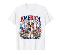 250 Years America Australian Shepherd USA 4th of July T-Shirt