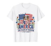 250 Years America Australian Shepherd USA 4th of July T-Shirt