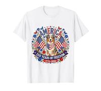 250 Years America Australian Shepherd USA 4th of July T-Shirt