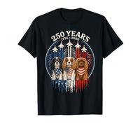 250 Years America Cavalier King Charles Spaniel 4th of July T-Shirt