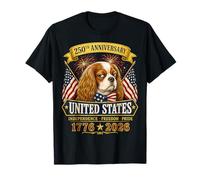 250 Years America Cavalier King Charles Spaniel USA 4th July T-Shirt