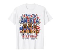 250 Years America German Shepherd Patriotic USA 4th of July T-Shirt