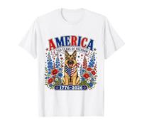250 Years America German Shepherd Patriotic USA 4th of July T-Shirt