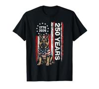 250 Years America German Shepherd Patriotic USA 4th of July T-Shirt
