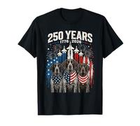 250 Years America German Shorthaired Pointer USA 4th of July T-Shirt