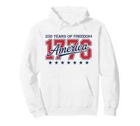 250 Years American 1776 2026 250th Anniversary 4th of July Sweat à Capuche