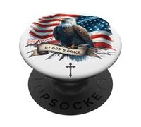 250 Years by God's Grace Family 1776-2026 Birthday American PopSockets PopGrip Adhésif
