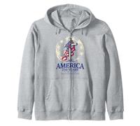 250 Years in God We Trust Cross 1776-2026 - Drapeau des États-Unis Sweat à Capuche