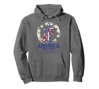 250 Years in God We Trust Cross 1776-2026 - Drapeau des États-Unis Sweat à Capuche