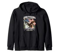 250 Years of Freedom 1776-2026 Liberty Bell Eagle USA Flag Sweat à Capuche