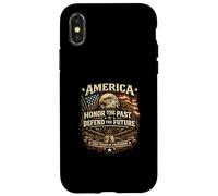 250 Years of Freedom America Eagle Honor The Passé Future Coque pour iPhone X/XS