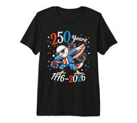 250 Years of Freedom Bald Eagle Dab Dance USA 1776-2026 T-Shirt Haut de Gamme