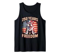 250 Years Of Freedom US Flag Bulldog Débardeur