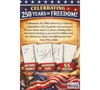 250 Years of Freedom Word Search Book: 55 Puzzles for Adults and Children