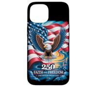 250 Years One Nation Under God - Eagle 1776 American Coque pour iPhone 15
