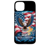 250 Years One Nation Under God - Eagle 1776 American Coque pour iPhone 15 Plus