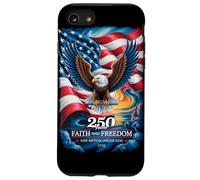 250 Years One Nation Under God - Eagle 1776 American Coque pour iPhone SE (2020) / 7/8