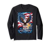 250 Years One Nation Under God - Eagle 1776 American Manche Longue