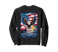 250 Years One Nation Under God - Eagle 1776 American Sweatshirt