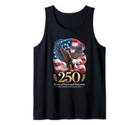 250 Years One Nation Under God - Eagle 1776 Faith American Débardeur