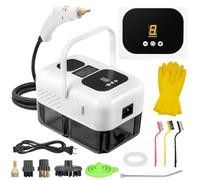 2500 W - Nettoyeur vapeur portable, 3 bars de haute température pour un nettoyage efficace de la maison, 9 modes ajustables, capacité de 1,2 L (blanc)