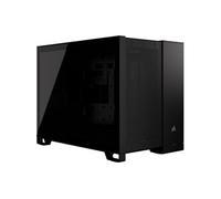 2500D AIRFLOW - Mid tower - micro ATX - panneau latéral fenêtré (verre trempé) - pas d'alimentation (ATX) - noir - USB/Audio