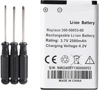 2500mAh 3.7V 361-00053-00 Batterie pour Garmin Montana 600/600T/600t Camo